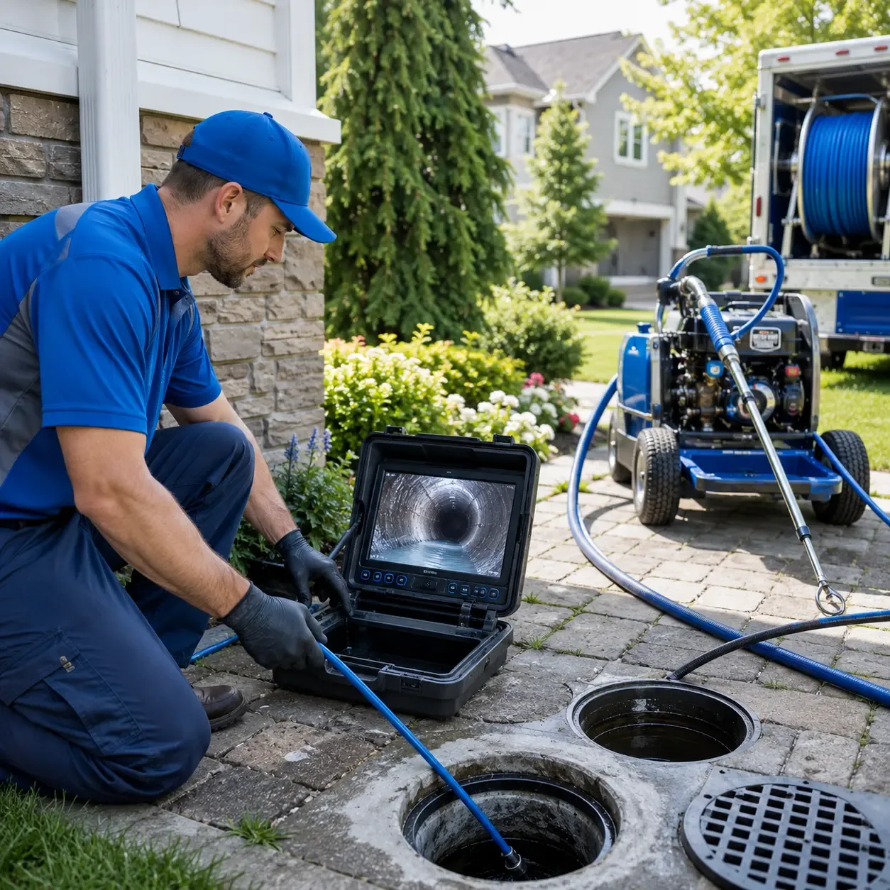Outdoor drain cleaning professionals serving Hancock, WI