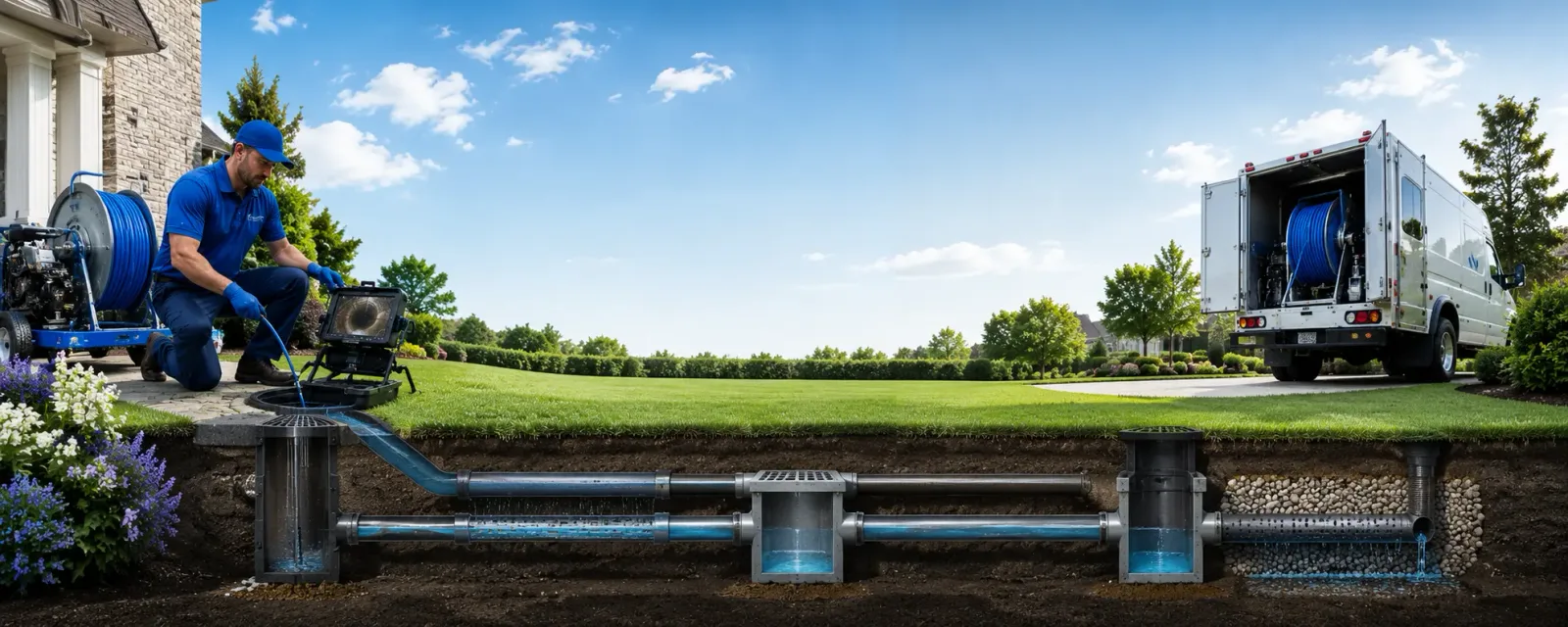 Outdoor drain cleaning information for Hancock, WI